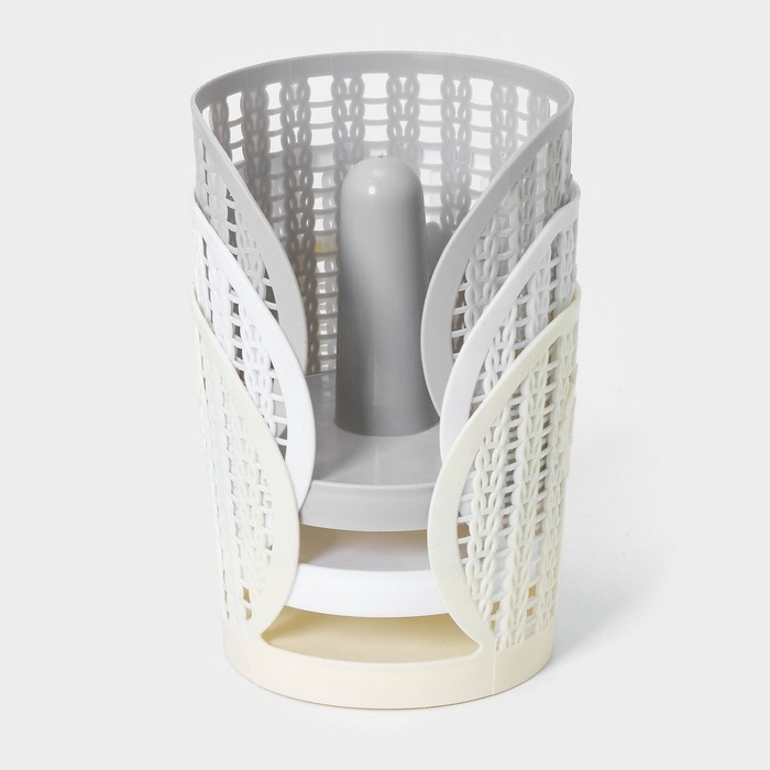 Держатель для бумажных полотенец &laquo;Вязание&raquo;, 13,5&times;14 см, цвет МИКС