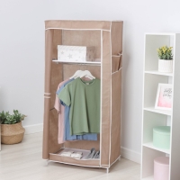 Шкаф тканевый каркасный, складной LaDо́m, 70&times;45&times;150 см, цвет бежевый