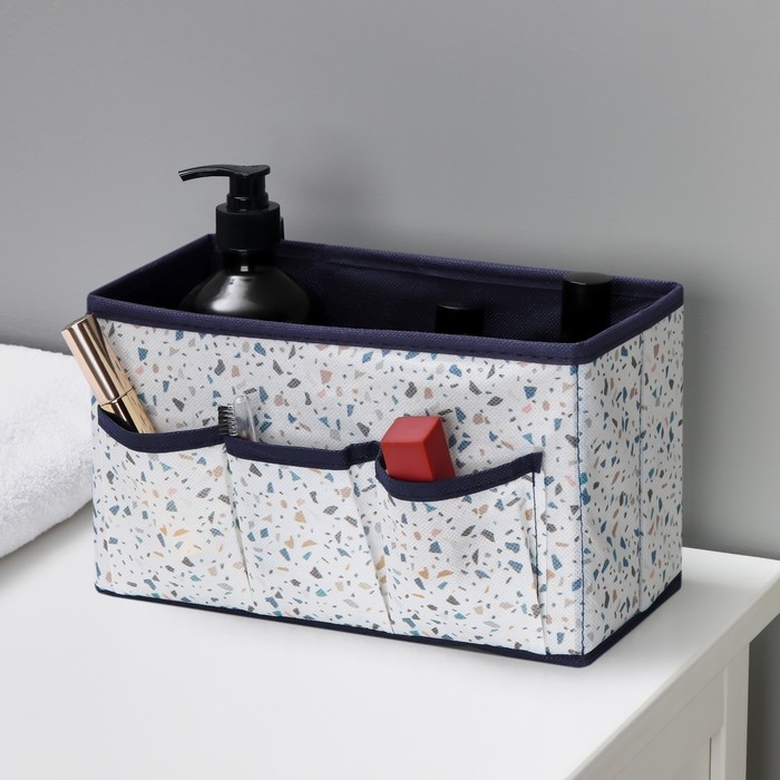 Органайзер для мелочей Доляна &laquo;Мармелад&raquo;, 3 кармана, 25&times;12&times;15 см, цвет белый