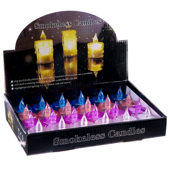 Свеча светодиодная &laquo;Пламя&raquo; малая, цвета МИКС