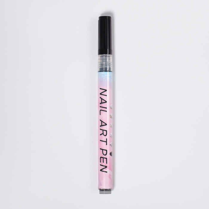 Маркер для дизайна ногтей, тонкий, акриловый, 13,7 см, цвет чёрный