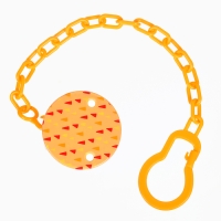 Набор: Соска - пустышка с держателем &laquo;Черепаха&raquo;, анатомическая +6 мес, цвет желтый