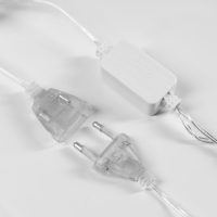 Гирлянда &laquo;Нить&raquo; 2.5 м с насадками &laquo;Груши&raquo;, IP20, прозрачная нить, 10 LED, свечение белое, 220 В