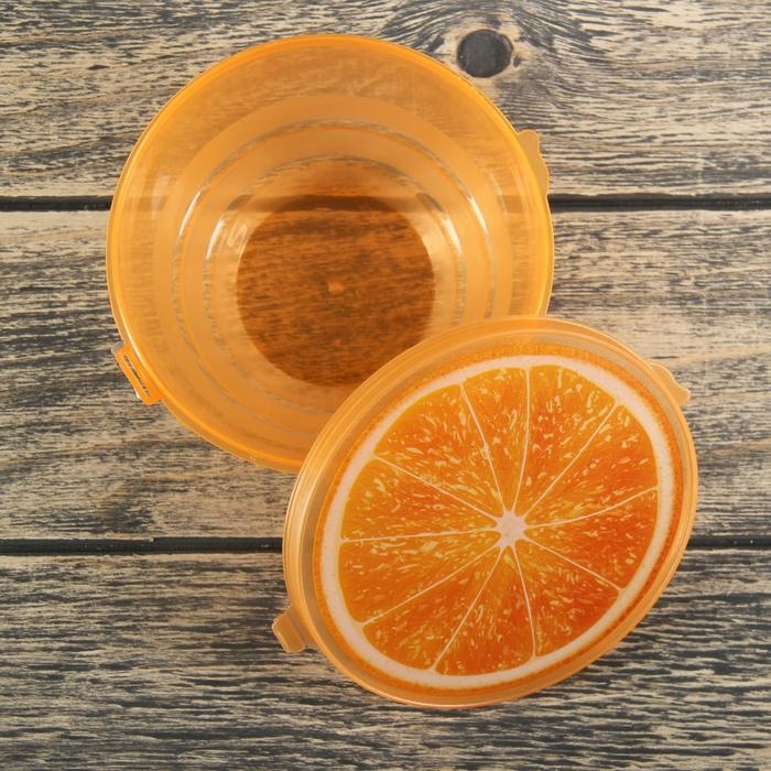 Контейнер пластиковый Доляна &laquo;Сочный фрукт&raquo;, 500 мл, цвет МИКС