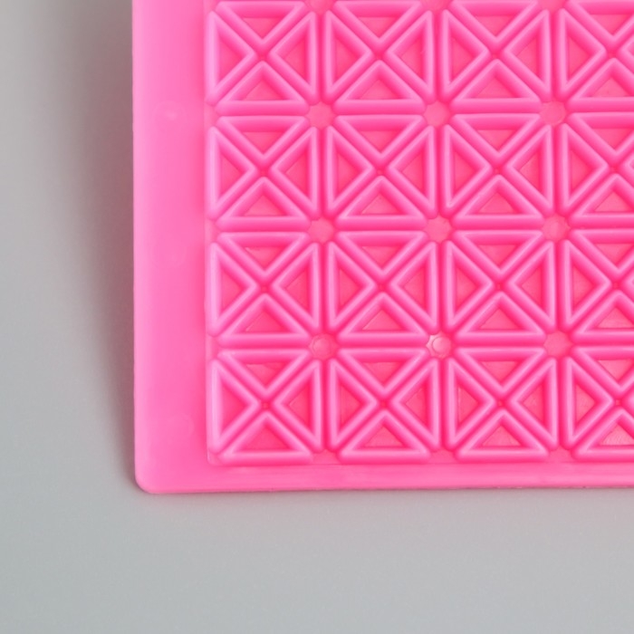 Штамп пластик "Квадрат из треугольников" 12,8х7.5 см