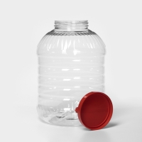 Бидон для хранения продуктов, пластик, 10 л, цвет МИКС