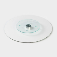 Подставка стеклянная для торта вращающаяся Доляна &laquo;Париж&raquo;, d=32 см ㅤ