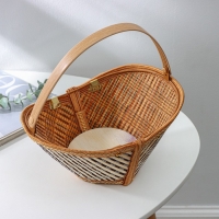 Корзина для хранения Доляна Nature, 28&times;19&times;12,5 см, бамбук