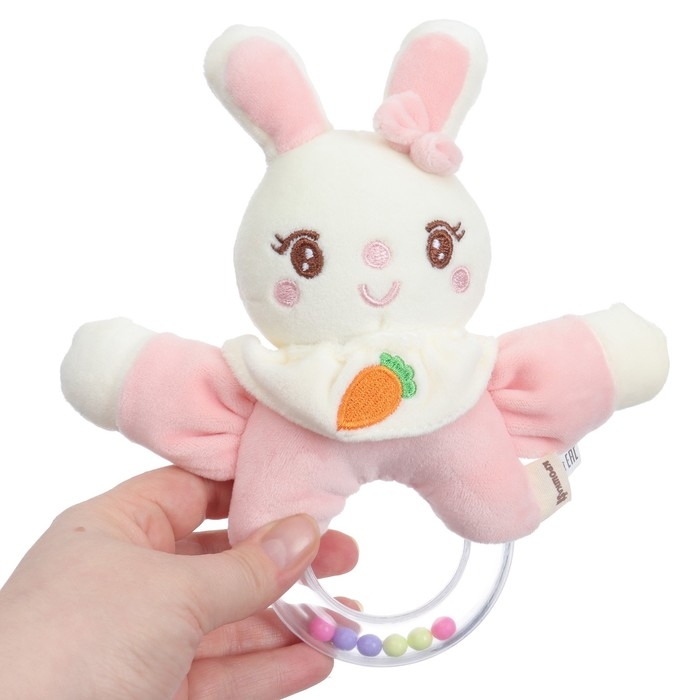 Мягкая погремушка &laquo;Милая зайка&raquo;, от 3 мес., Крошка Я