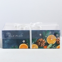 Коробка для капкейка &laquo;Время волшебства&raquo;, 23 х 16 х 7.5 см, Новый год