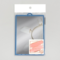 Зеркало настольное - подвесное, зеркальная поверхность 9,2 &times; 13 см, цвет МИКС