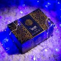 Гирлянда &laquo;Занавес&raquo; 2 &times; 6 м, IP44, УМС, белая нить, 1440 LED, свечение синее, 220 В