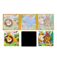 Книжка-деревяшка пазл "Животные"