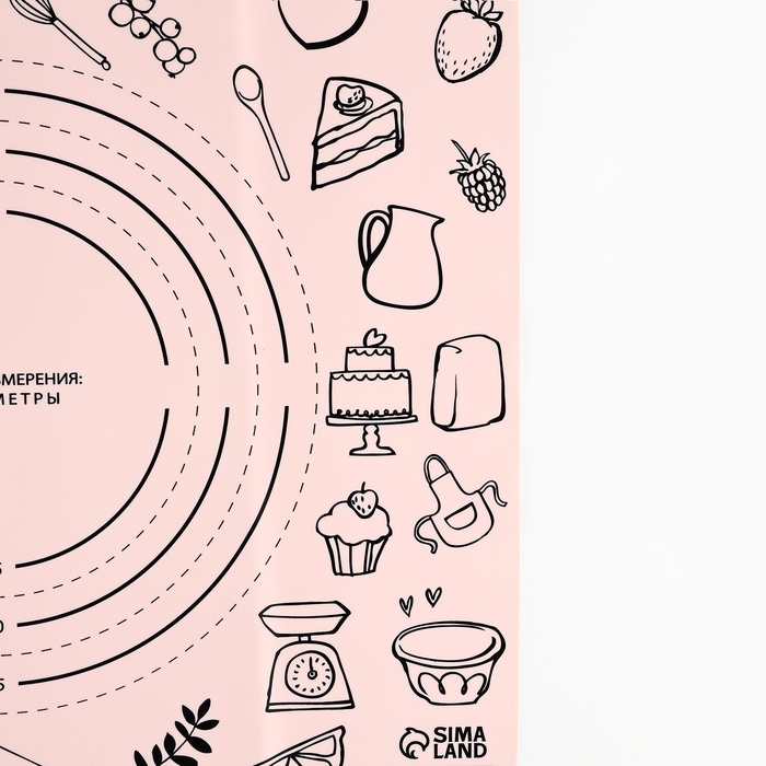 Силиконовой коврик для выпечки &laquo;Сердце дома&raquo;, 50 х 40 см