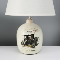 Настольная лампа с абажуром RISALUX &laquo;Аджена&raquo;, Е14, 40 Вт, 22.5&times;22.5&times;32.5 см