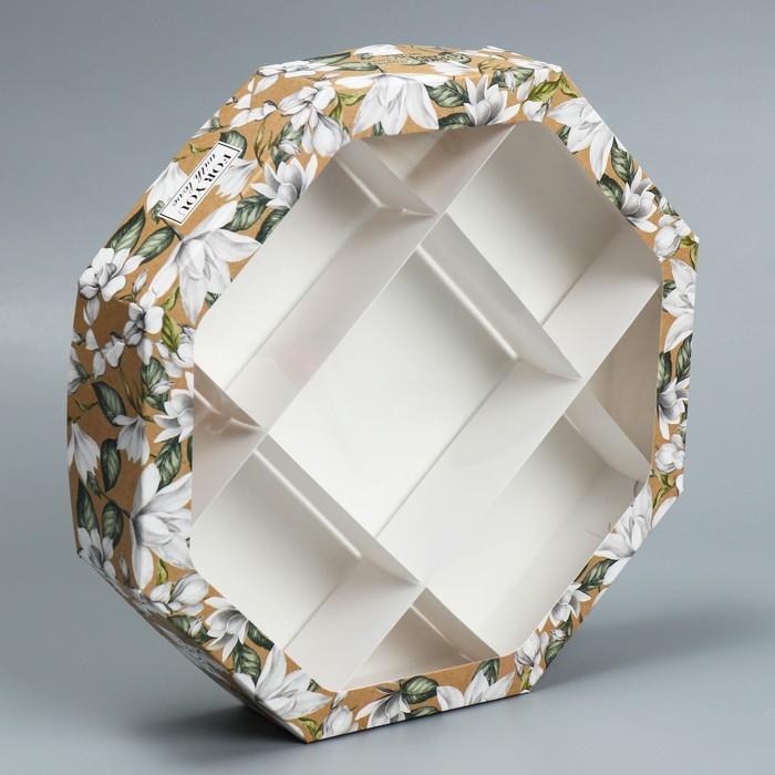 Коробка кондитерская, упаковка, &laquo;For you with love&raquo;, 29 х 29 х 5 см