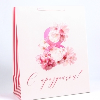 Пакет подарочный ламинированный вертикальный &laquo;Март&raquo;, XL 40 &times; 49 &times; 19 см