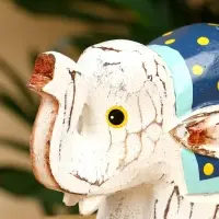 Сувенир &laquo;Слонёнок&raquo;, 12&times;5.5&times;9 см, дерево, белый