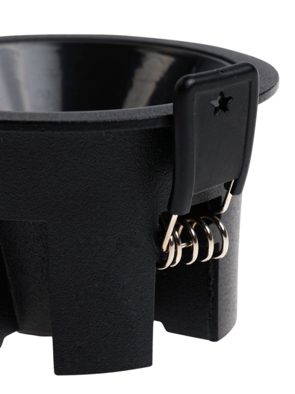 Светильник светодиодный встраиваемый, 12Вт, 4000К, с драйвером, D65, черный