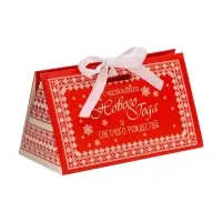 Бонбоньерка, новогодняя подарочная упаковка &laquo;Светлого Рождества&raquo;, 10&times;5.5&times;5 см