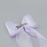 Бант для волос на заколке сиреневый, Холодное сердце