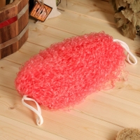 Мочалка банная  "Бублик" большая цвет МИКС 32 см