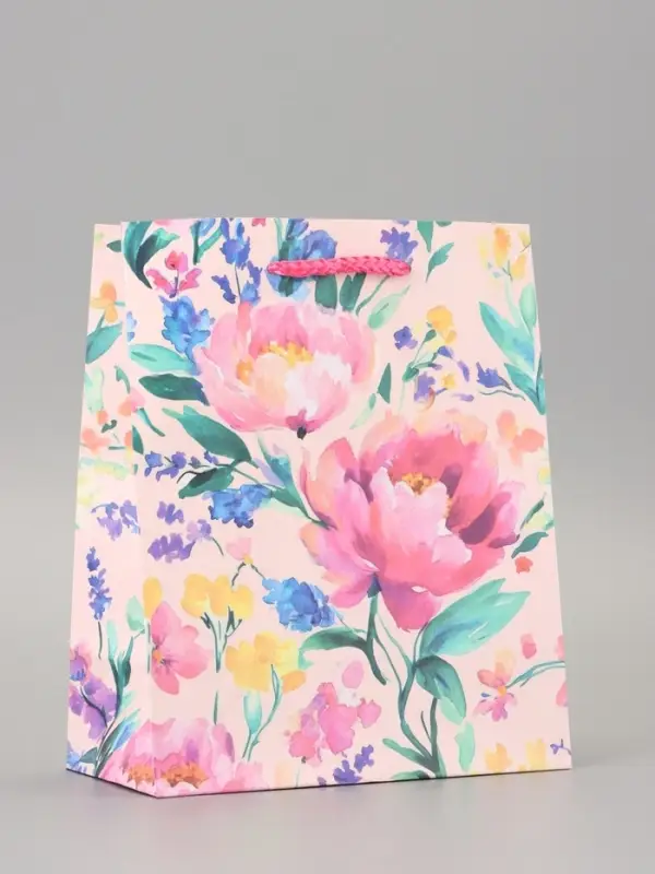 Пакет подарочный ламинированный "Красота-нежность" 18&times;22.3&times;10 см