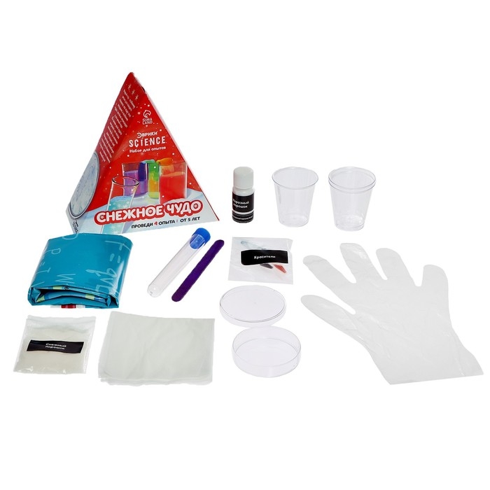 Набор для опытов &laquo;Снежное чудо&raquo;, 4 опыта