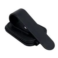 Держатель для очков автомобильный, кожаный, черный