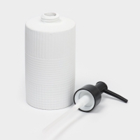 Набор для ванной "Полосы" 4 предмета (дозатор для мыла, 2 стакана,  мыльница)