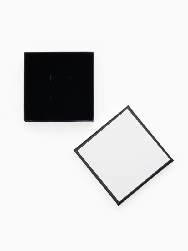 Коробочка подарочная под набор "Стиль", 9*9 см, цвет чёрно-белый