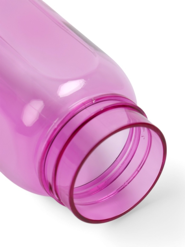 Бутылка для воды спортивная прозрачная, 450 мл, 20 х 8 см, сиреневая