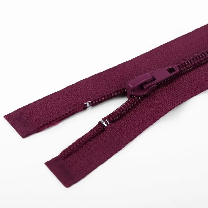 Молния &laquo;Спираль&raquo;, №5, разъёмная, замок автомат, 50 см, бордовая