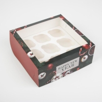 Коробка для капкейков &laquo;Magic moment&raquo;, 25 х 25 х 10см