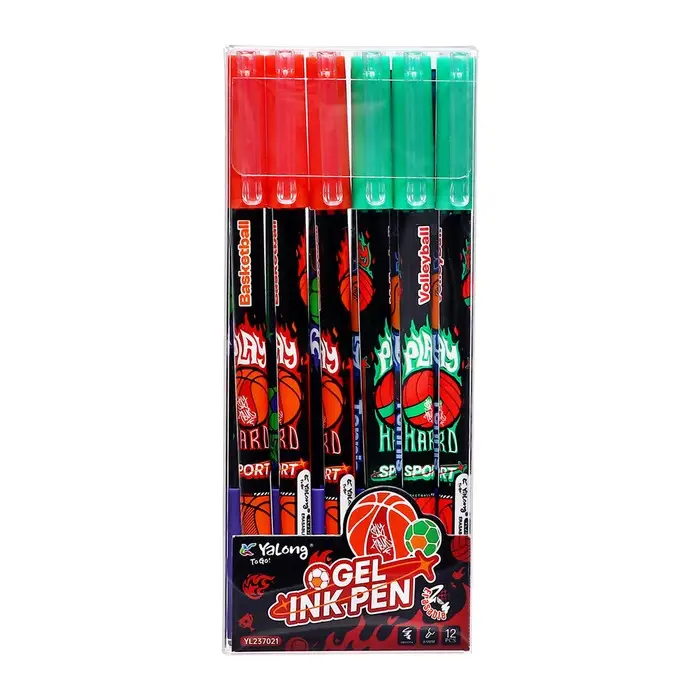 Ручка гелевая СТИРАЕМЫЕ ЧЕРНИЛА, стержень синий, 0.5 мм, корпус Баскетбол МИКС