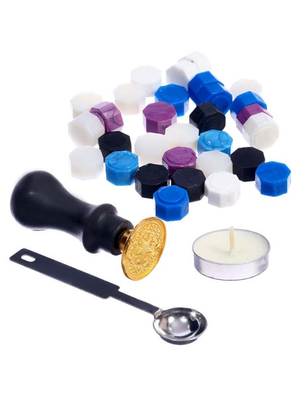 Набор для опытов для детей &laquo;Сургучная печать. Эзотерика&raquo;, штамп, сургуч, конверт для письма