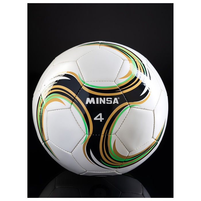 Мяч футбольный MINSA Spin, TPU, машинная сшивка, 32 панели, р. 4