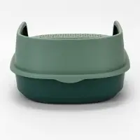 Лоток для кошек Фур-Мур 48&times;35.5 cм с высоким бортом + совок, Soft-touch, изумруд