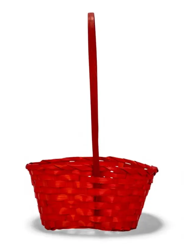 Набор корзин 3 шт 22х18x10 24х19x10 27х21x10 см ручка h=24/26/28 см Розовый