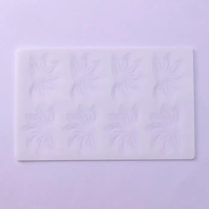 Форма для шоколада &laquo;Веер&raquo;, силикон, 8 ячеек, 20&times;13&times;0.1 см, прозрачная