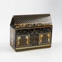 Набор в коробке-домике &laquo;Счастья в Новом году&raquo;, чай 50 г, печенье 3 шт, конфеты 100 г