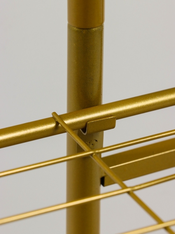 Подставка для цветов Greengo, 4 полки, 43 &times; 22 &times; 82 см, напольная, металл, цвет золотой