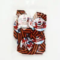 Значок с лентой с лентой "9 мая звезда" триколор