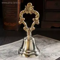 Колокольчик "Узор" латунь 7,5х7,5х17,5 см