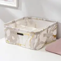 Органайзер для хранения Доляна &laquo;Мрамор&raquo;, 6 отделений, 28,5&times;28,5&times;12 см, цвет серый