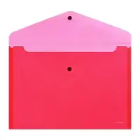 Папка-конверт на кнопке А4, 140 мкм, ErichKrause Fizzy Classic, непрозрачный, тиснение, микс