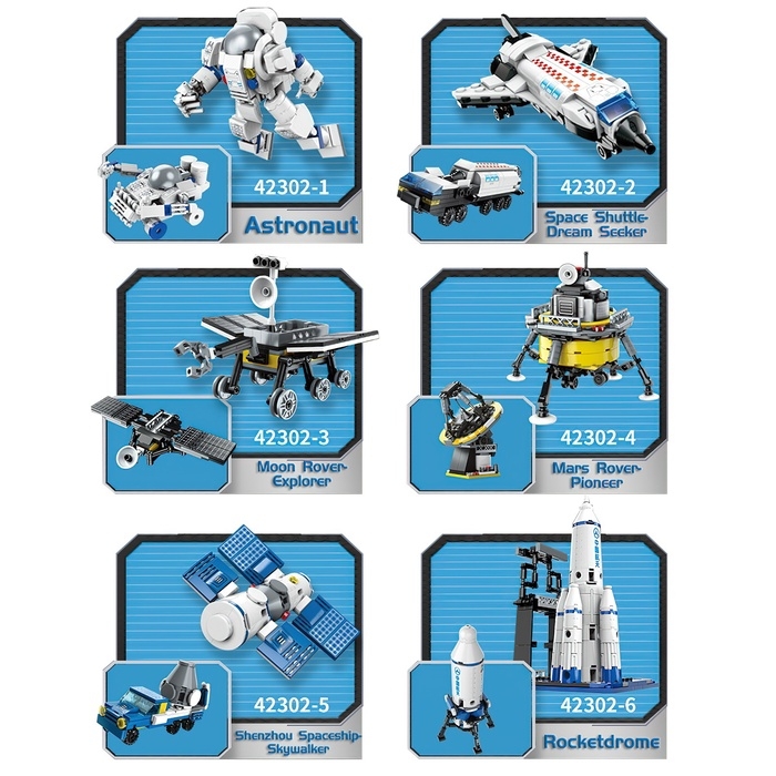 Конструктор блочный Космос &laquo;Луноход&raquo;, 164 детали
