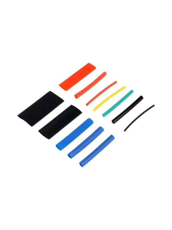 Термоусаживаемая трубка, 1/1.5/2/2.5/3/3.5/4/5/6/7/10/13 мм, набор 750 штук, в кейсе