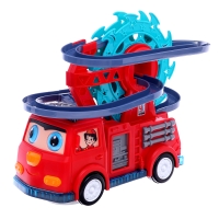Пожарная машина &laquo;Супер отряд&raquo;, 3 утёнка, световые и звуковые эффекты, работает от батареек