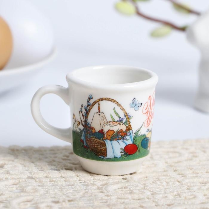 Кружечка для святой воды &laquo;Пасхальная композиция&raquo; на пасху, 5,5 х 4 х 3 см